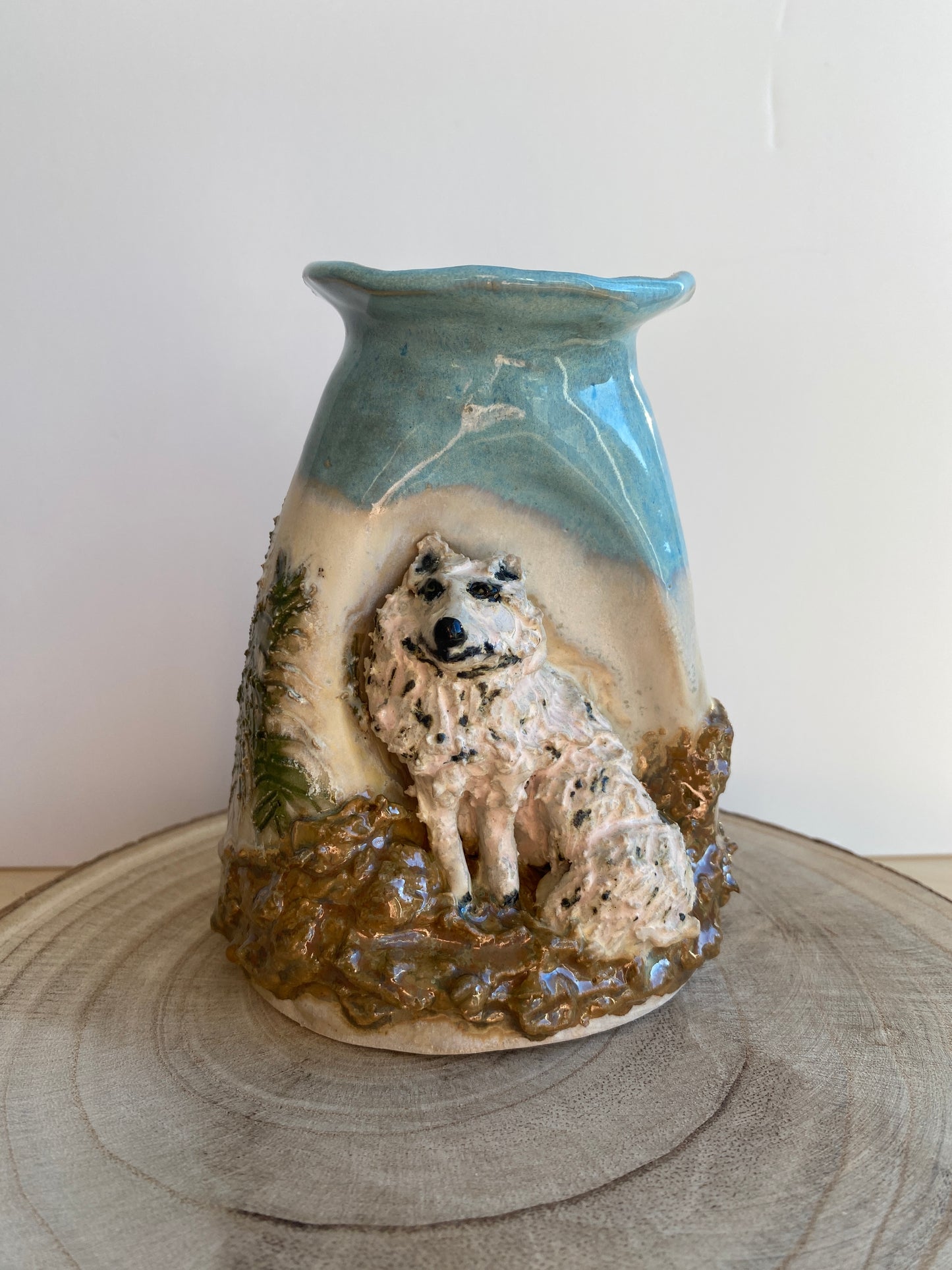 Vase med polar ræv