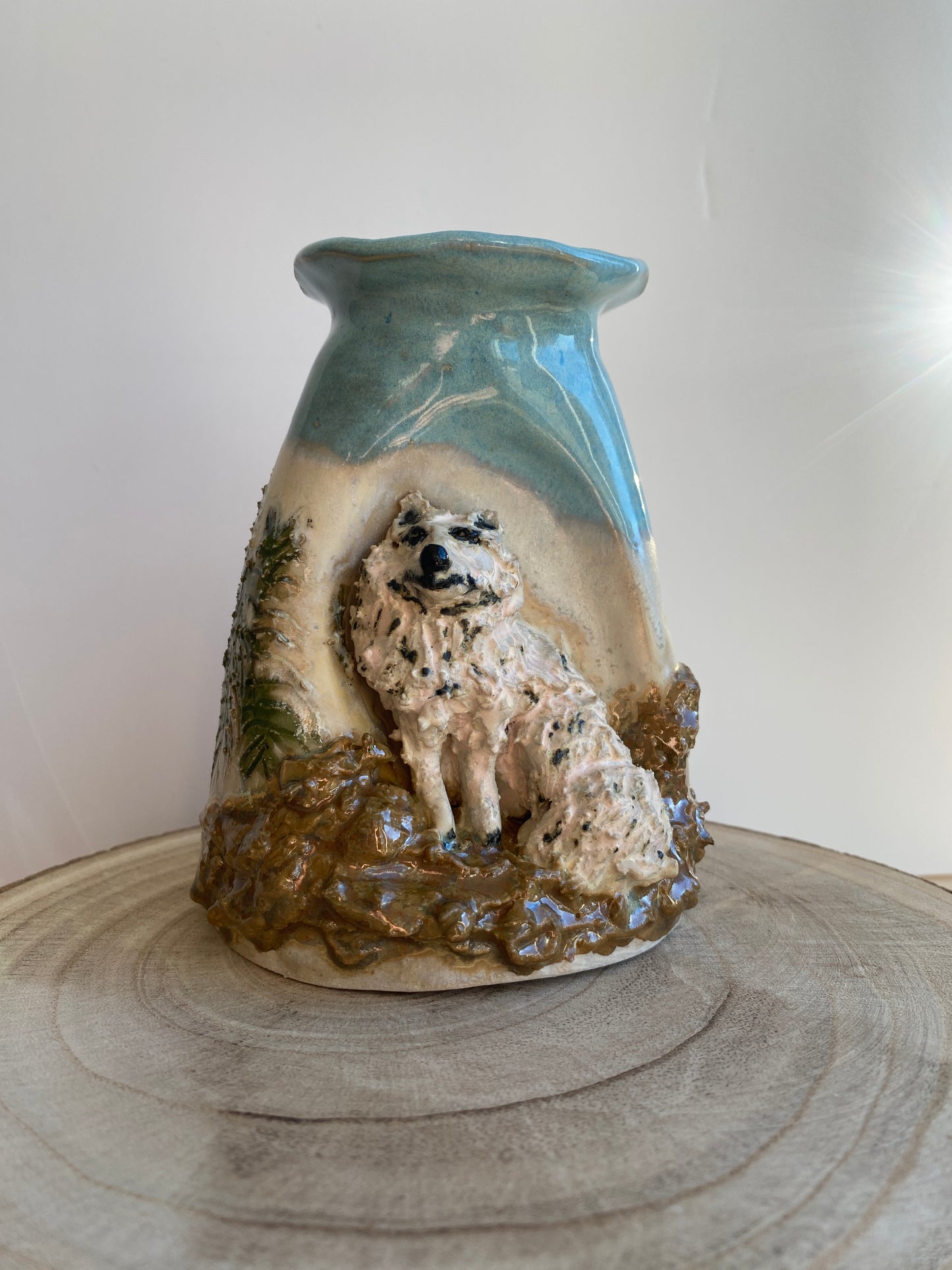Vase med polar ræv