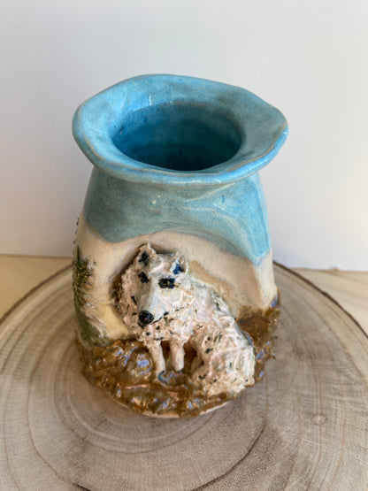 Vase med polar ræv