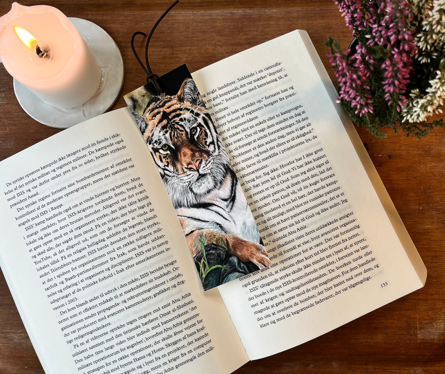 Bogmærke med tiger