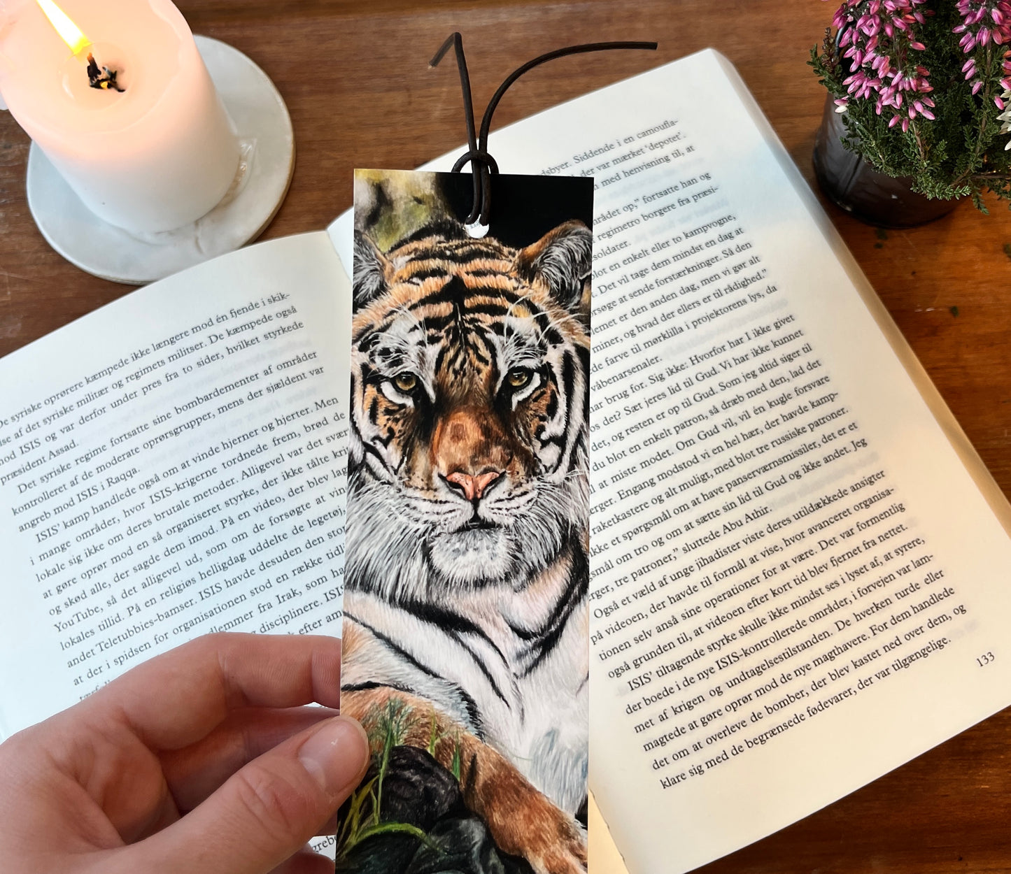 Bogmærke med tiger